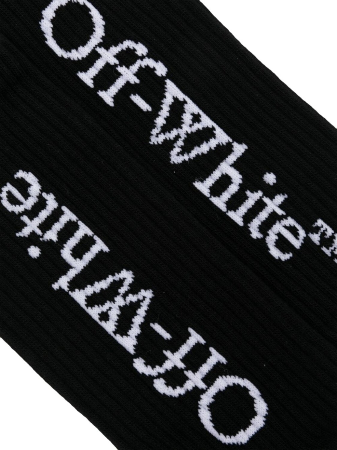 

Off-White носки с жаккардовым логотипом, черный