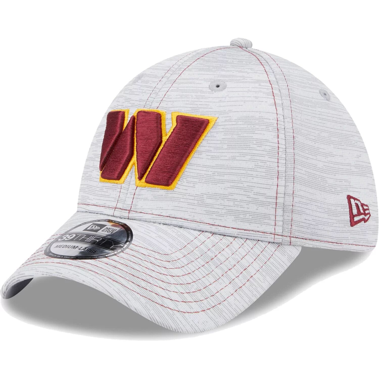 

Мужская серая кепка New Era Washington Commanders Speed ​​39THIRTY Flex