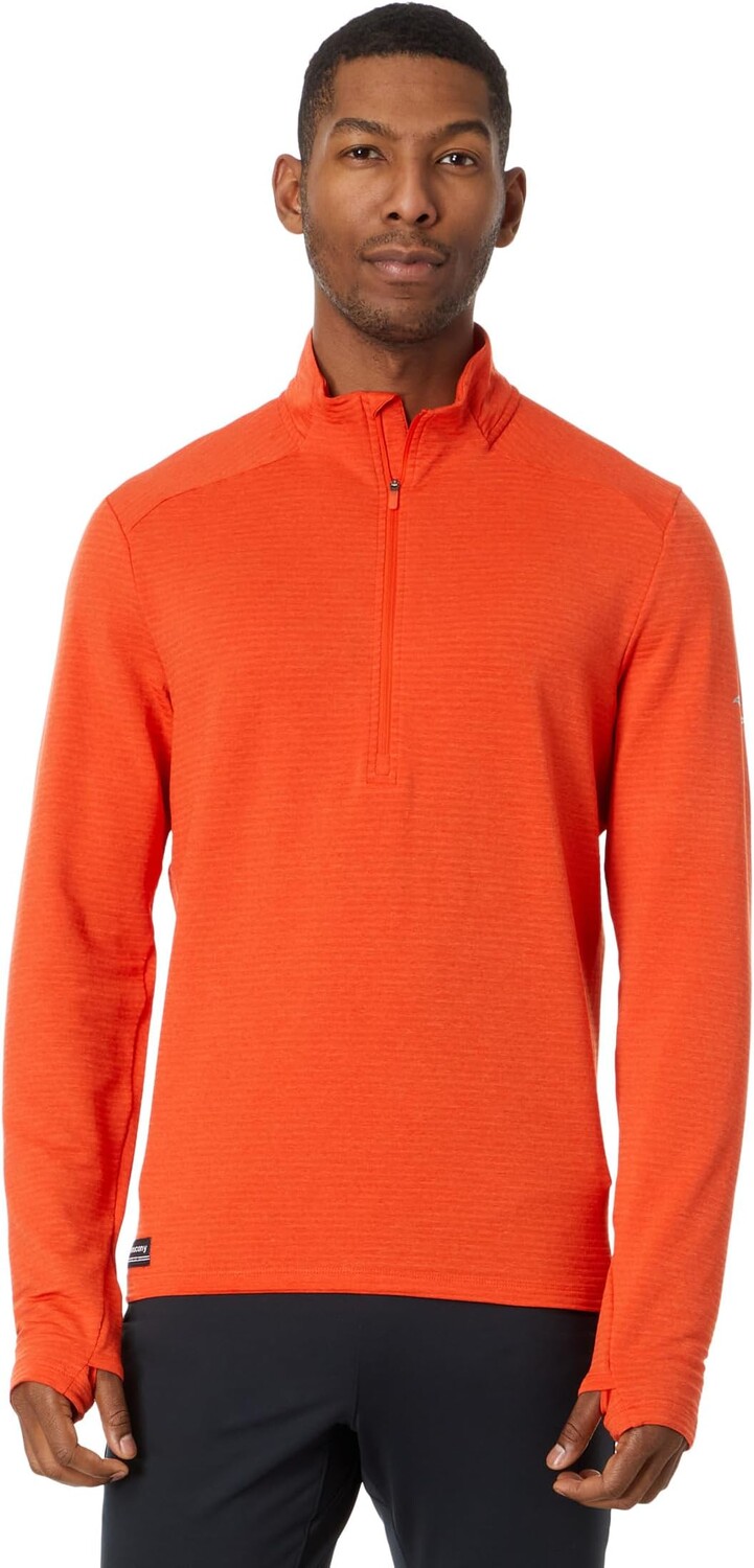 

Толстовка Triumph 3-D 1/2 Zip Saucony, цвет Infrared Heather