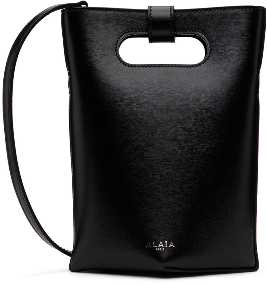 

Черная маленькая сложенная большая сумка Alaïa