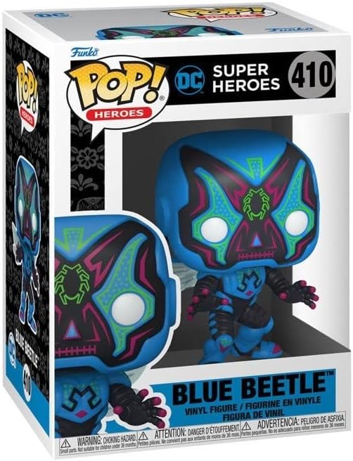Фигурка Funko POP! Heroes: Dia De Los DC - Blue Beetle, Multicolor фигурка funko pop heroes dc dia de los bane 57412