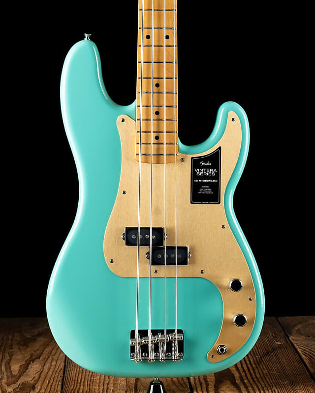 

Бас-гитара Fender Vintera '50s Precision Bass, морской зелёный
