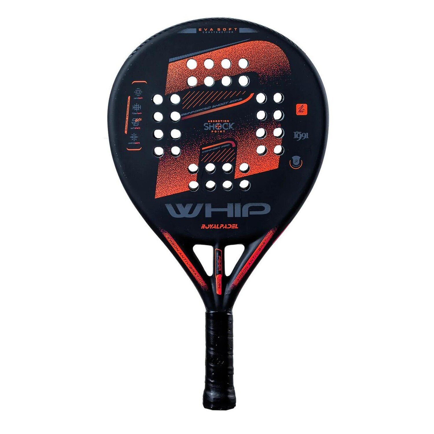 

Ракетка для паделя ROYAL PADEL 790 WHIP EVA взрослая красная, красный