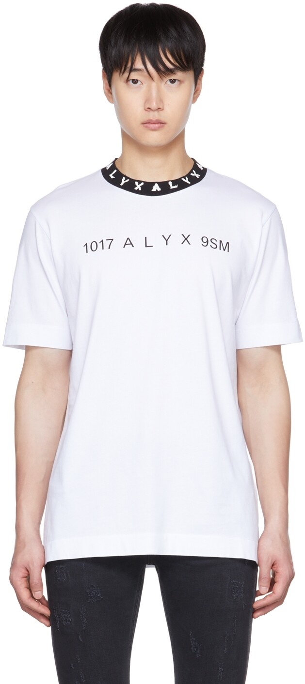 

Белая футболка с принтом 1017 ALYX 9SM