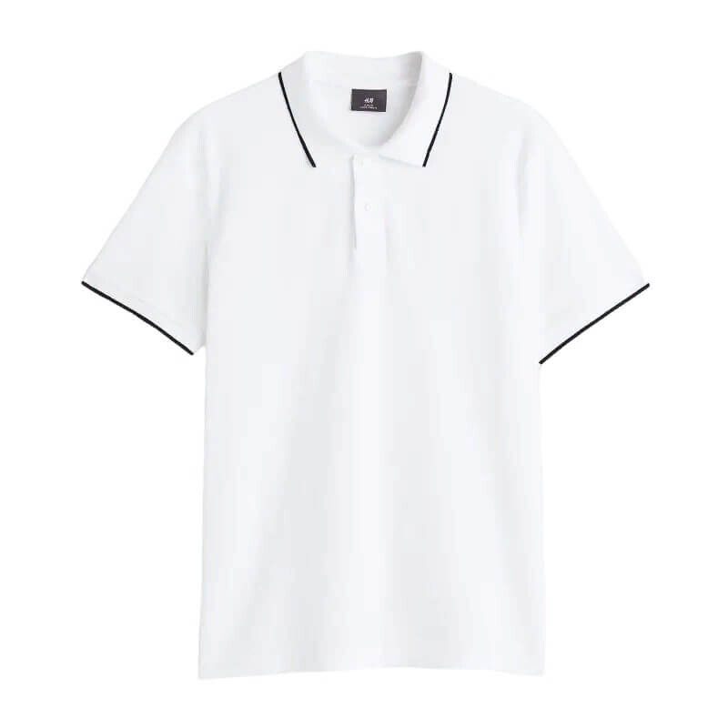 

Футболка-поло H&M Slim Fit Cotton, белый