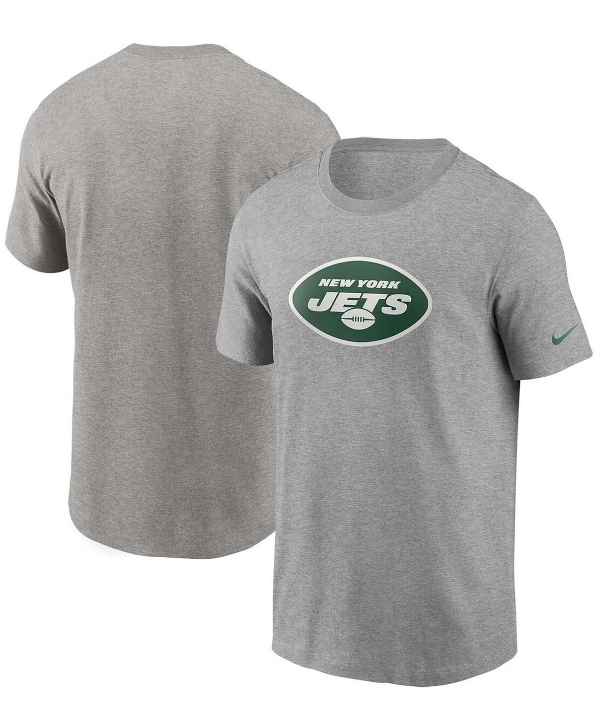 

Мужская серая футболка с логотипом new york jets primary с меланжевым принтом Nike, мульти