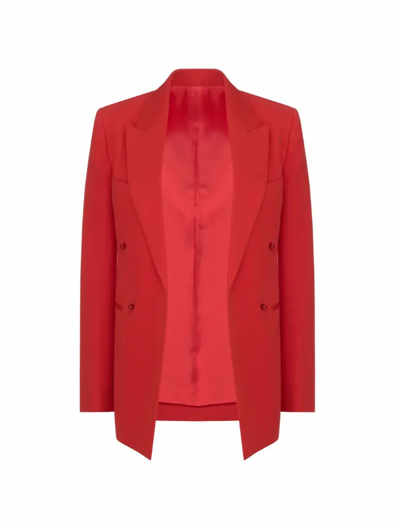 

Однобортный шерстяной жакет Lanvin