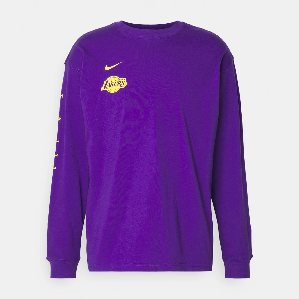 Лонгслив Nike Performance Nba Los Angeles Lakers, фиолетовый