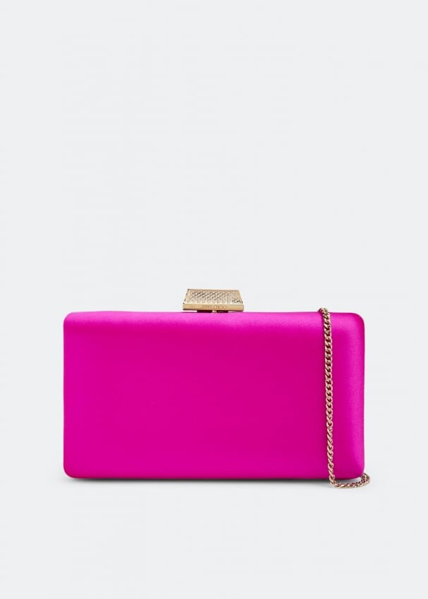 

Клатч JIMMY CHOO Clemmie clutch, розовый