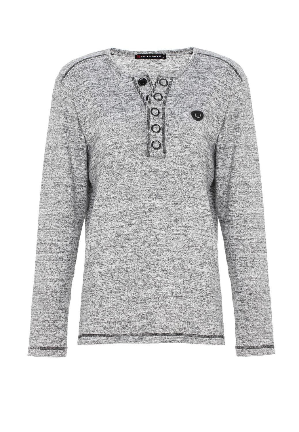 

Футболка Cipo & Baxx LONG SLEEVE, антрацит