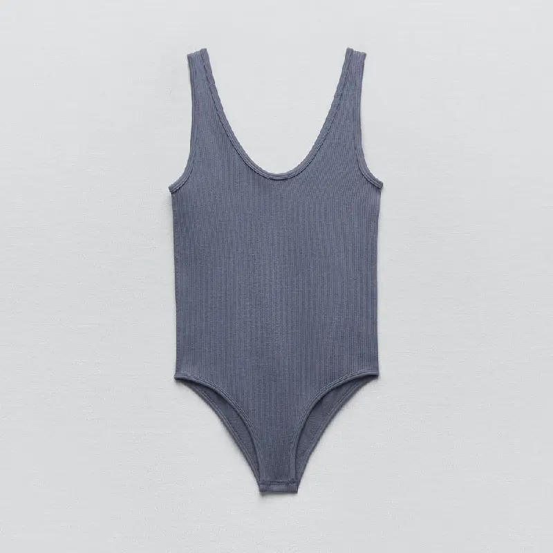 

Боди Zara Seamless, серо-синий