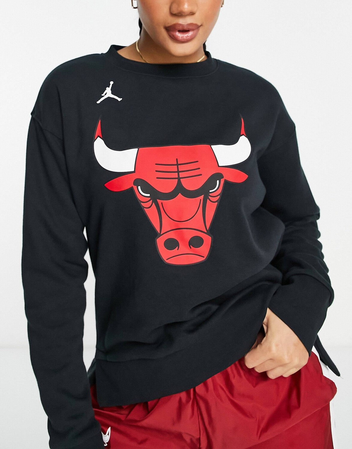 

Черная флисовая футболка Nike Basketball NBA Chicago Bulls