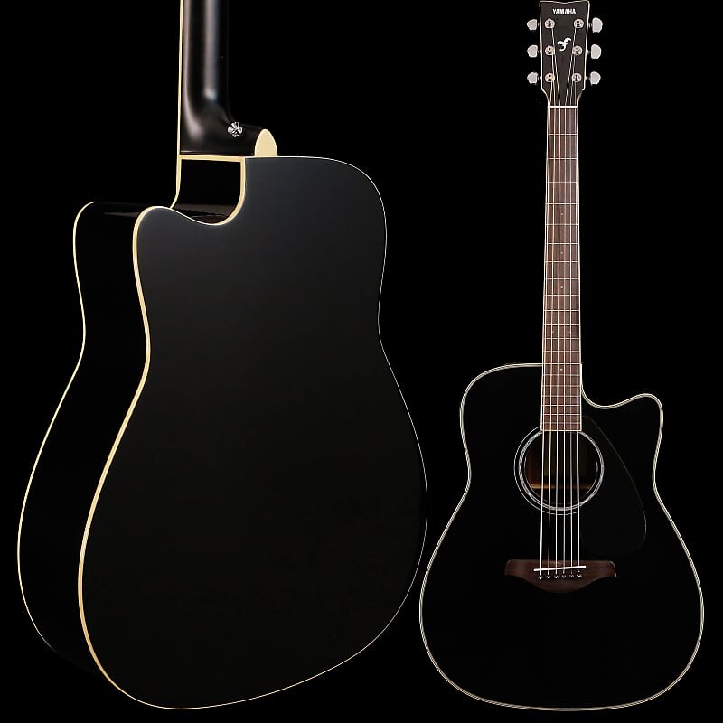 

Yamaha FGX830C BL Black Folk Acoustic Electric Solid Top Палисандр Нижняя дека и обечайки 4 фунта 10,5 унций FGX830C BL Black Folk Acoustic Electric Solid Top Rosewood Ba...