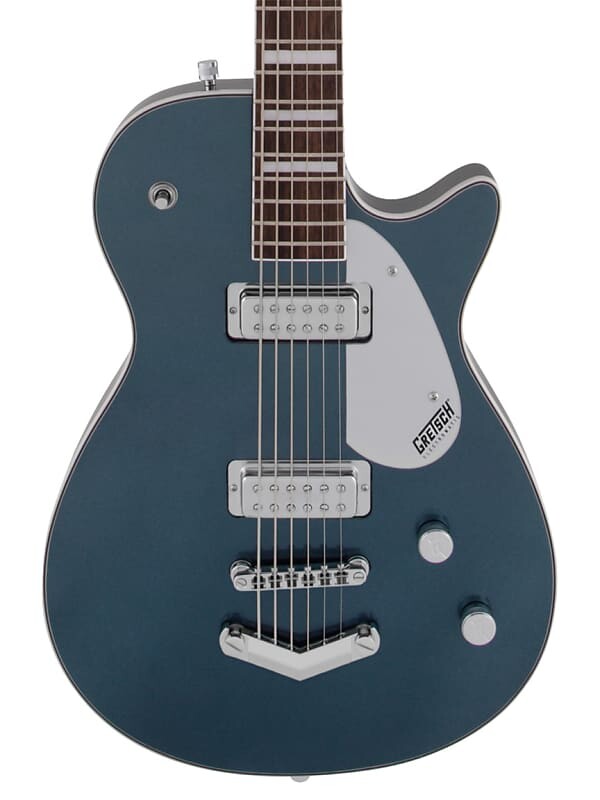 

Gretsch Gretsch G5260 Electromatic Jet Baritone с V-Stoptail Jade Grey Metallic Gretsch G5260 Electromatic Jet Baritone with V-Stoptail