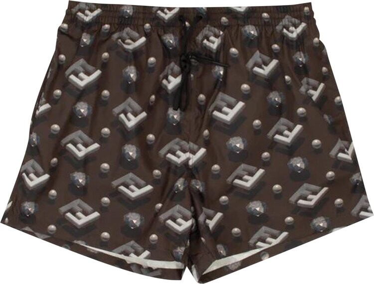 

Боксеры Fendi FF Beachwear Boxer 'Black', черный