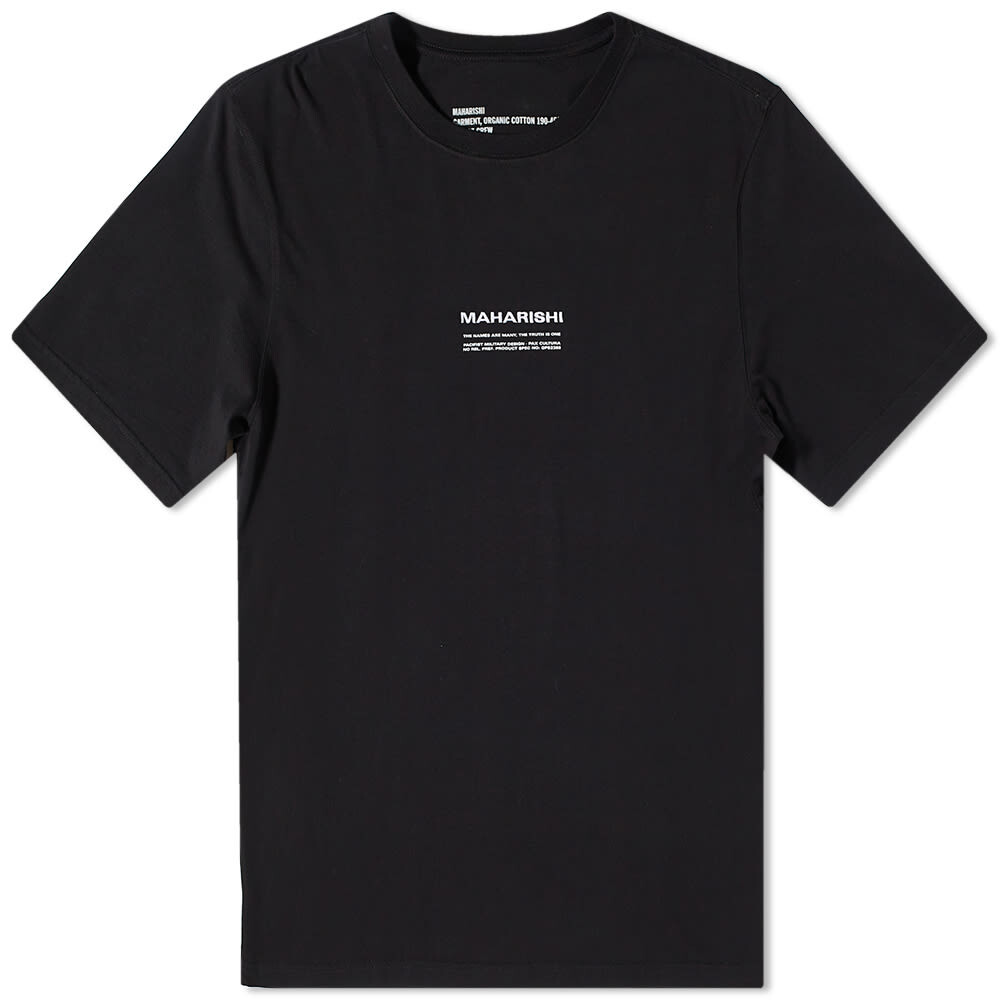 

Футболка Maharishi MILTYPE Embroidery Logo Tee, Черный