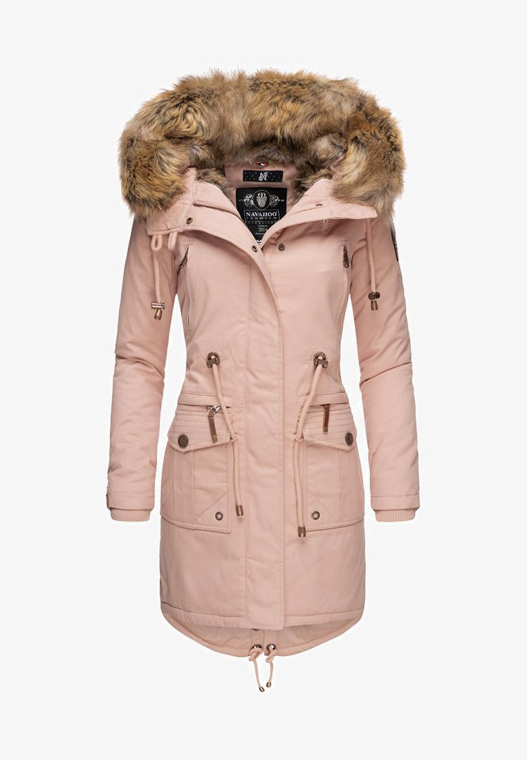 цена Пальто зимнее Navahoo с капюшоном, розовый
