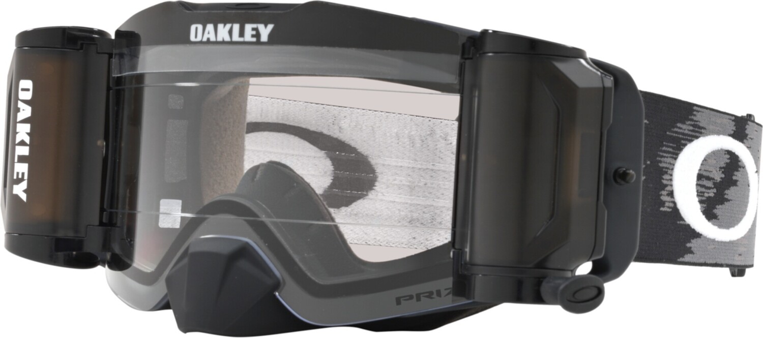 

Очки Oakley Front Line Matte Black Prizm Roll Off для мотокросса с надписью