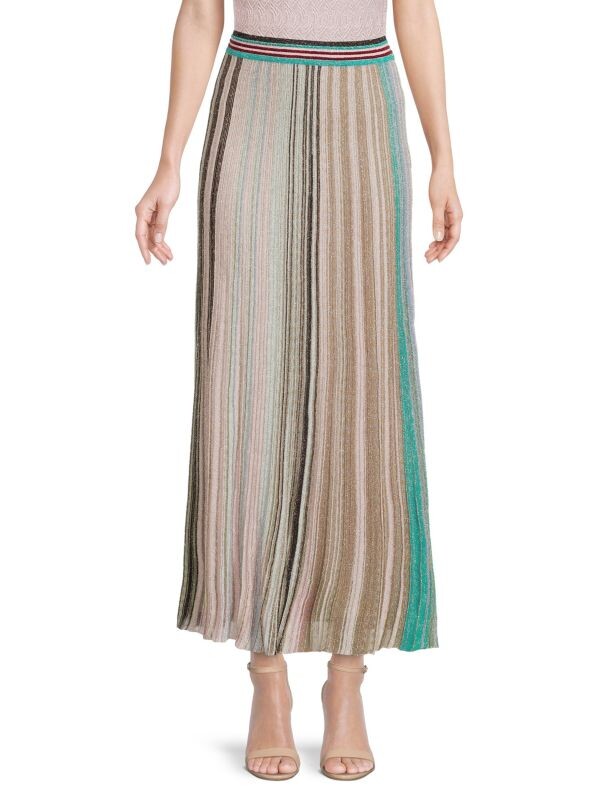 

Юбка - Макси в Полоску Missoni с эффектом металлик, beige