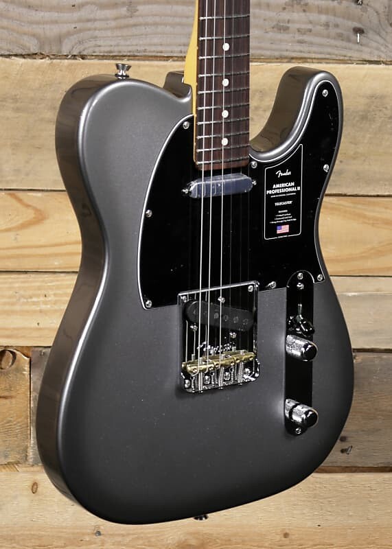 

Электрогитара Fender American Professional II Telecaster Mercury с футляром и грифом из палисандра