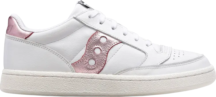 

Кроссовки Saucony Wmns Jazz Court Metallic White Pink, белый