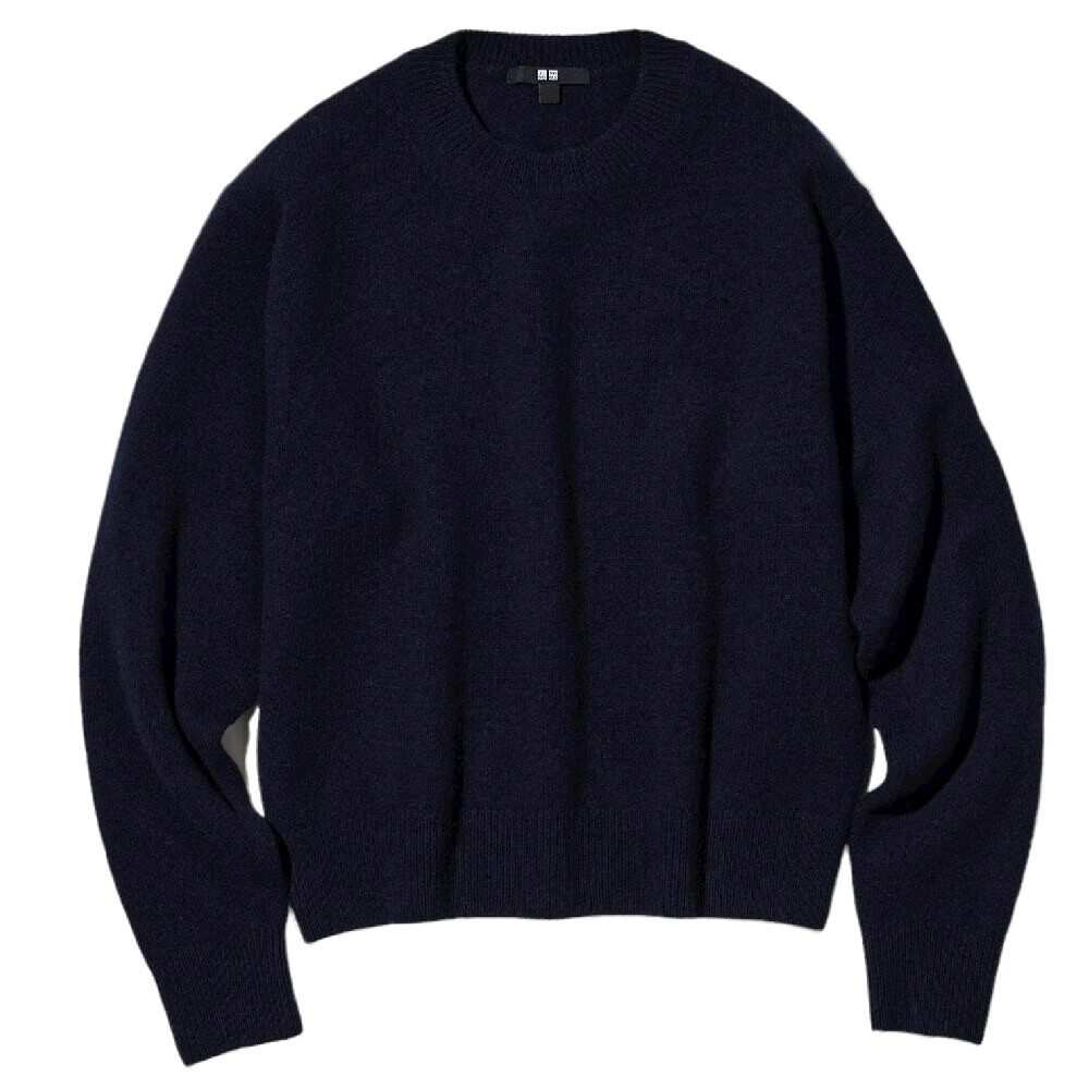 

Джемпер Uniqlo Premium Lambswool Crew Neck, темно-синий