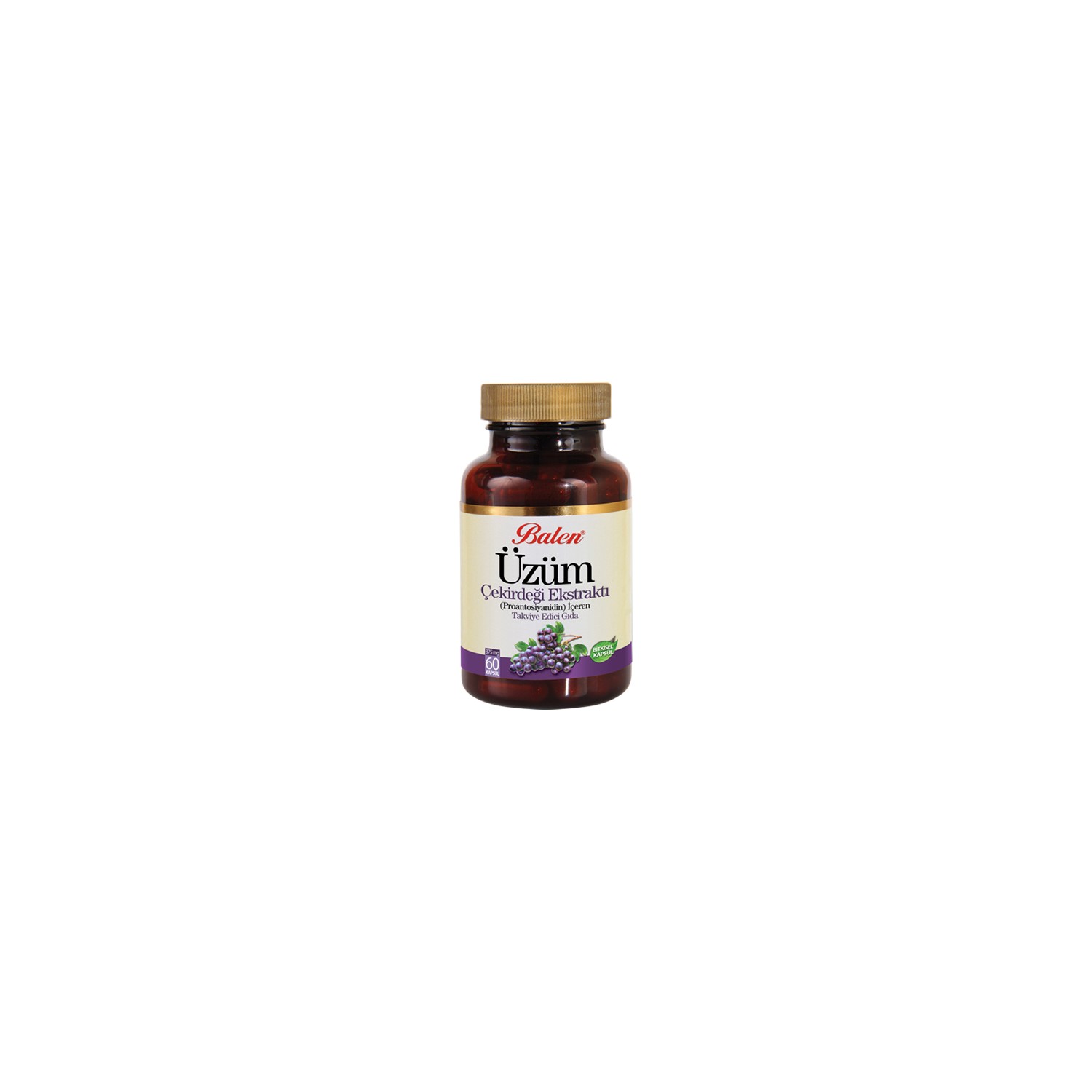 Экстракт виноградных косточек Balen 375 мг, 2 упаковки по 60 капсул