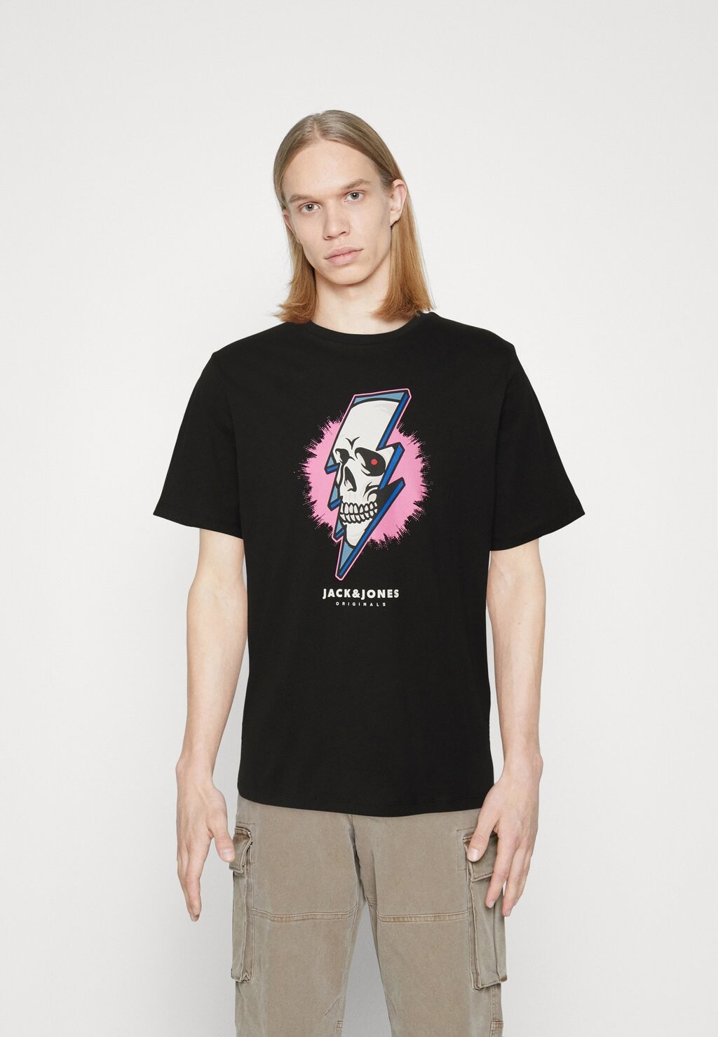 

Футболка с принтом Jack & Jones, черный