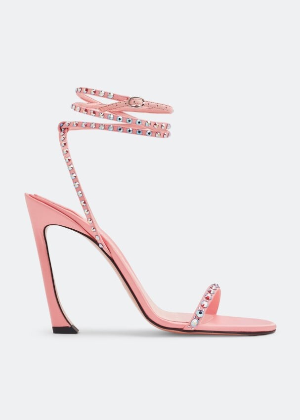 

Сандалии PIFERI Fade lace-up heel sandals, розовый