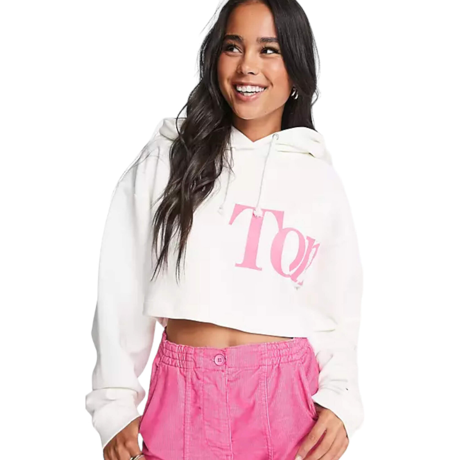 

Свитшот Tommy Hilfiger Crop Logo, белый