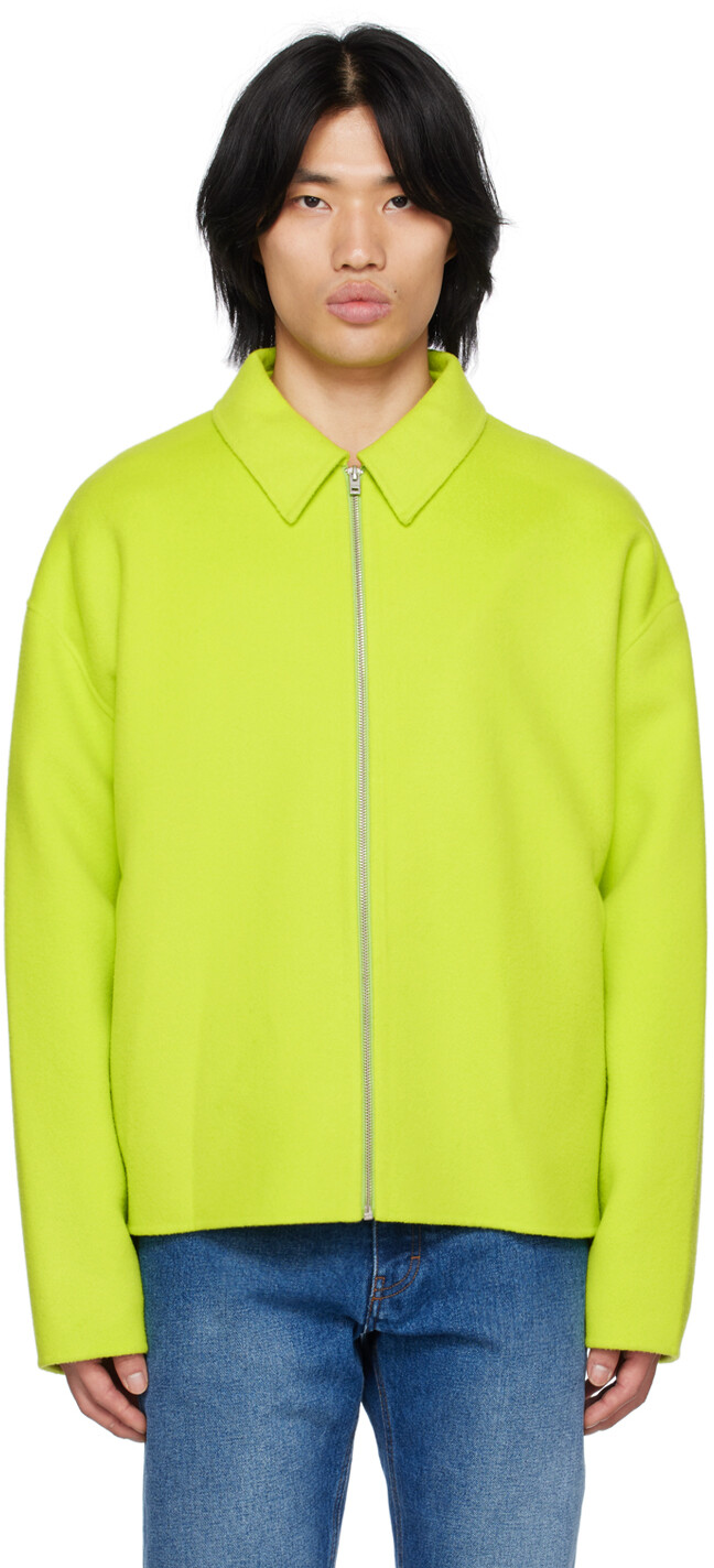 

Зеленая войлочная куртка Acne Studios