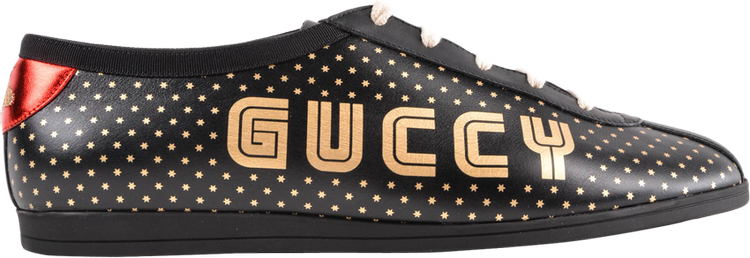 Кроссовки Gucci Falacer Low Guccy Print - Black, черный - фото