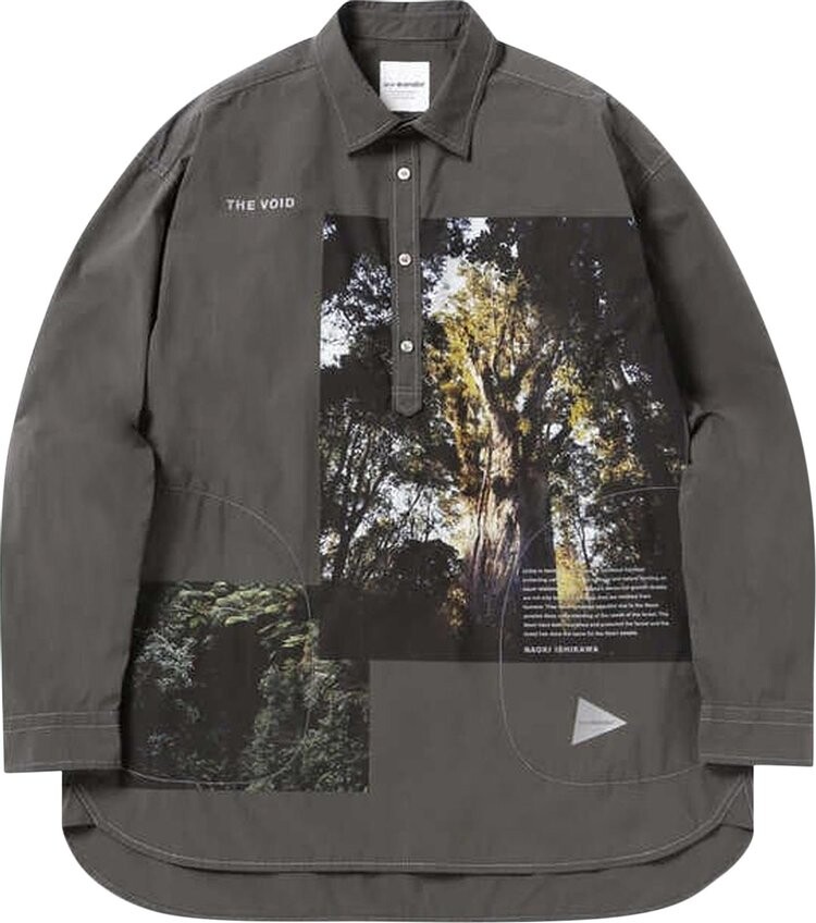 

Рубашка And Wander The Void Cordura Shirt 'Charcoal', коричневый