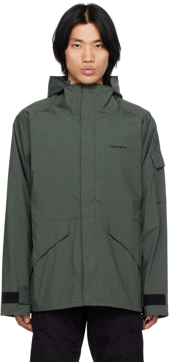 

Серо-коричневая куртка геологоразведчика Carhartt Work In Progress, Коричневый