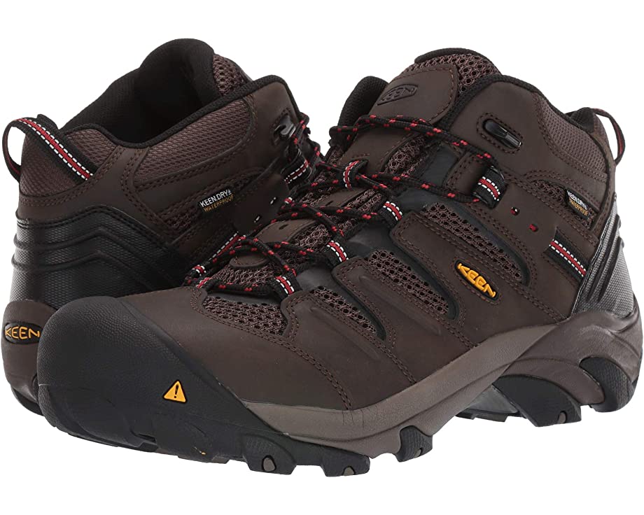 Кроссовки Lansing Mid Waterproof Steel Toe KEEN Utility, каскад браун