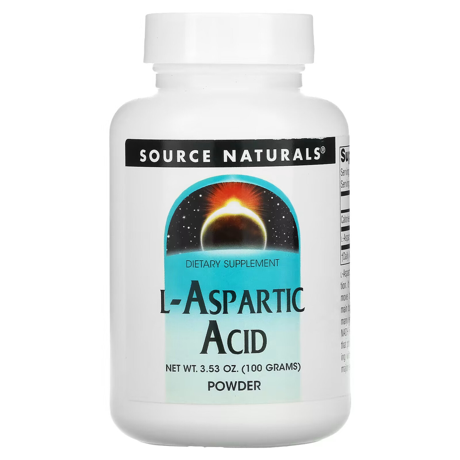 

Source Naturals, порошок L-аспарагиновой кислоты, 100 г (3,53 унции)