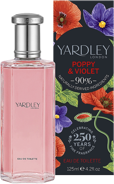 Туалетная вода Yardley Poppy & Violet туалетная вода 125 мл yardley london magnolia