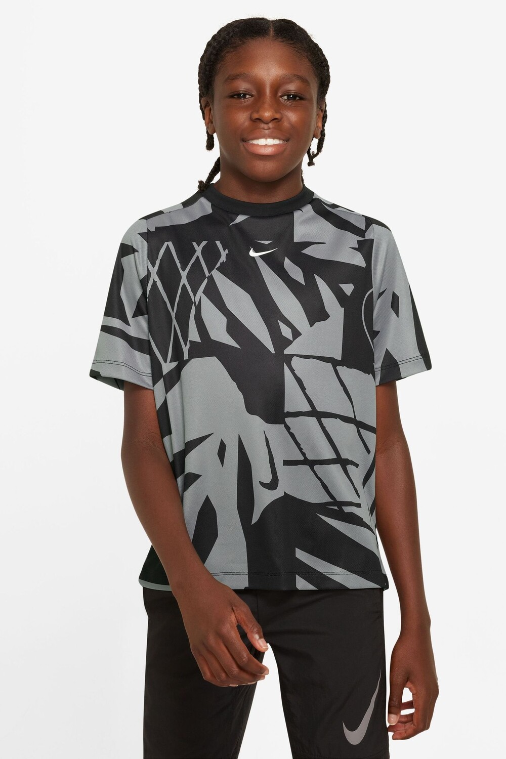 

Тренировочная футболка Dri-FIT Multi+ с короткими рукавами Nike, черный