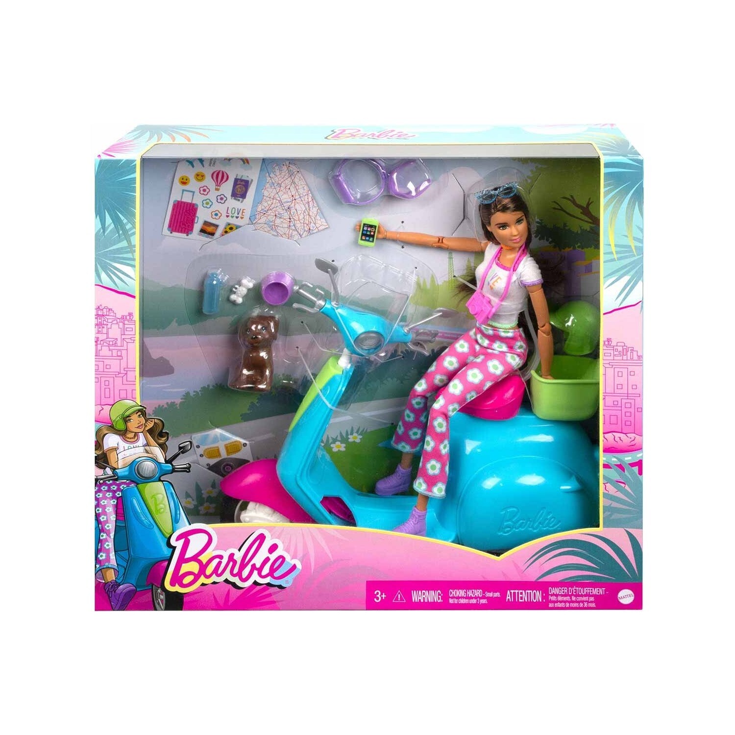 

Скутер Barbie Holiday и аксессуары HGM55