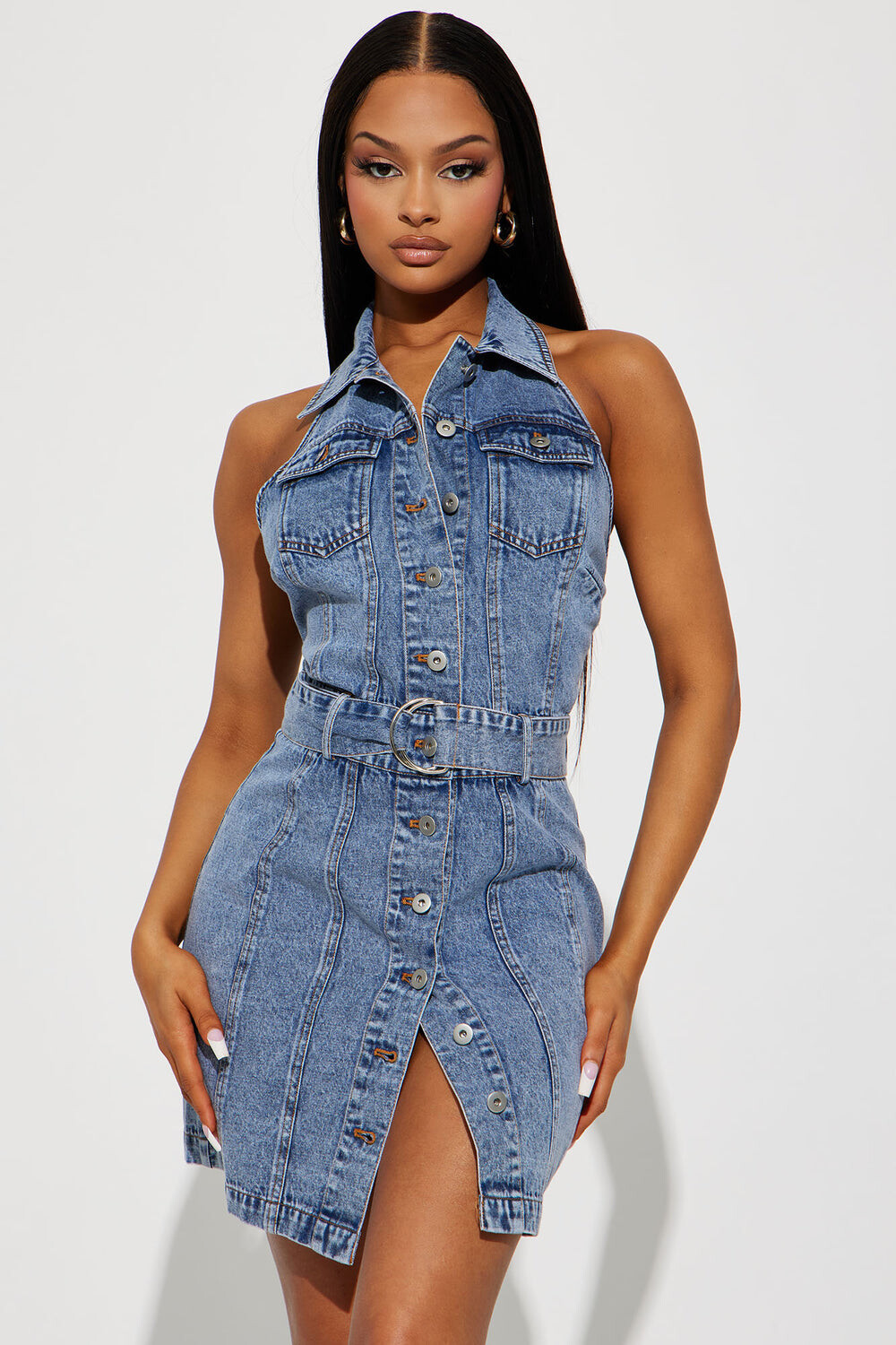 

Платье Fashion Nova 32620SK, синий