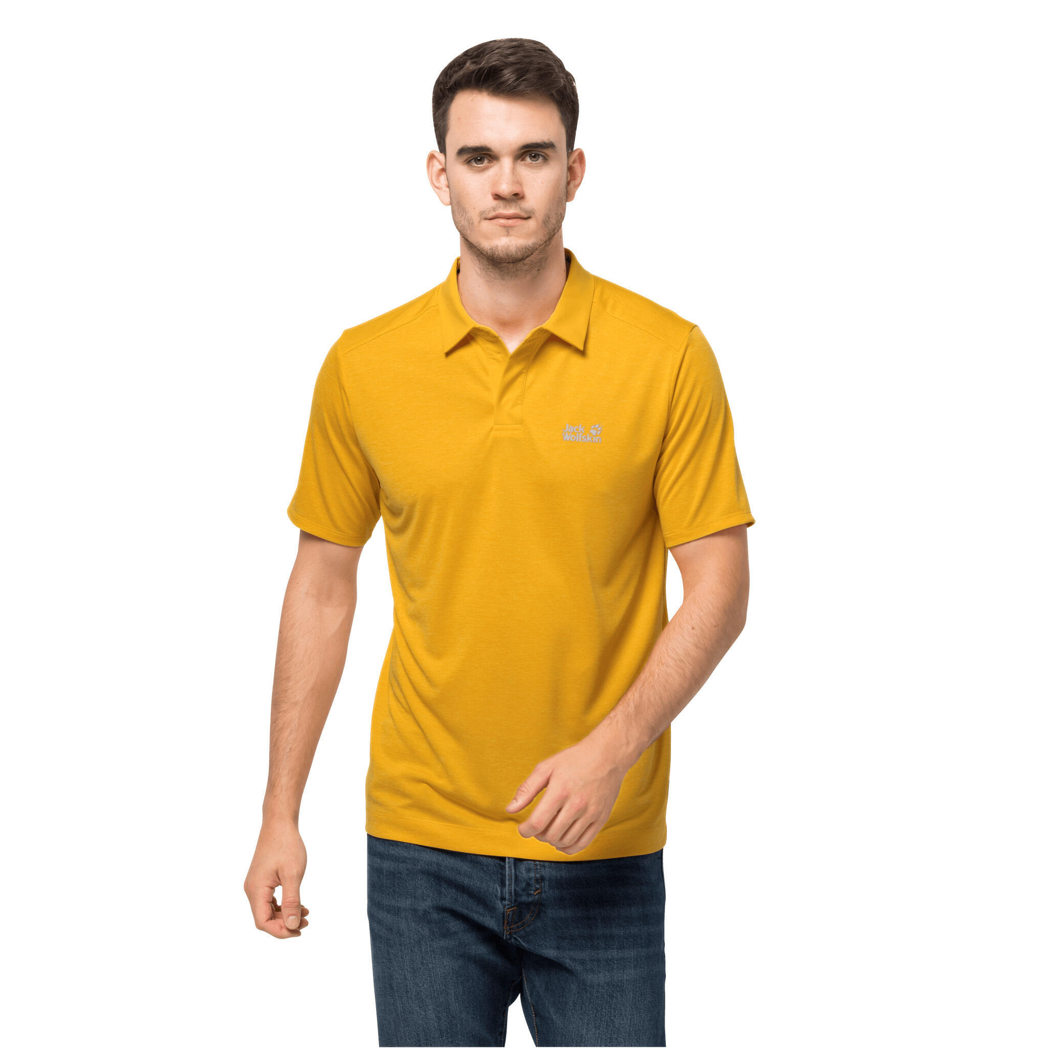 Рубашка-поло Jack Wolfskin Pack & Go, желтый