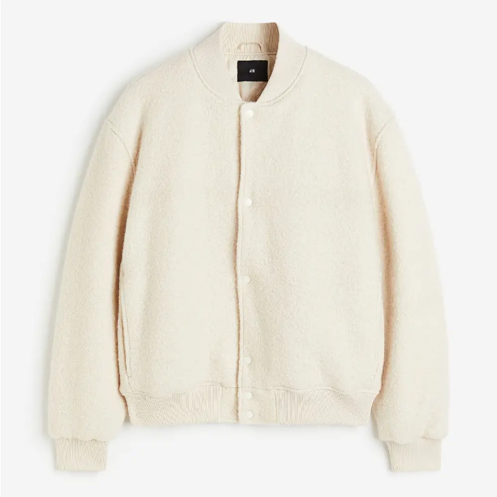 

Куртка H&M Wool-blend, кремовый, Бежевый