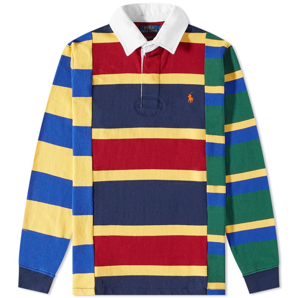 

Футболка Polo Ralph Lauren Block Colour Rugby Shirt, Синий