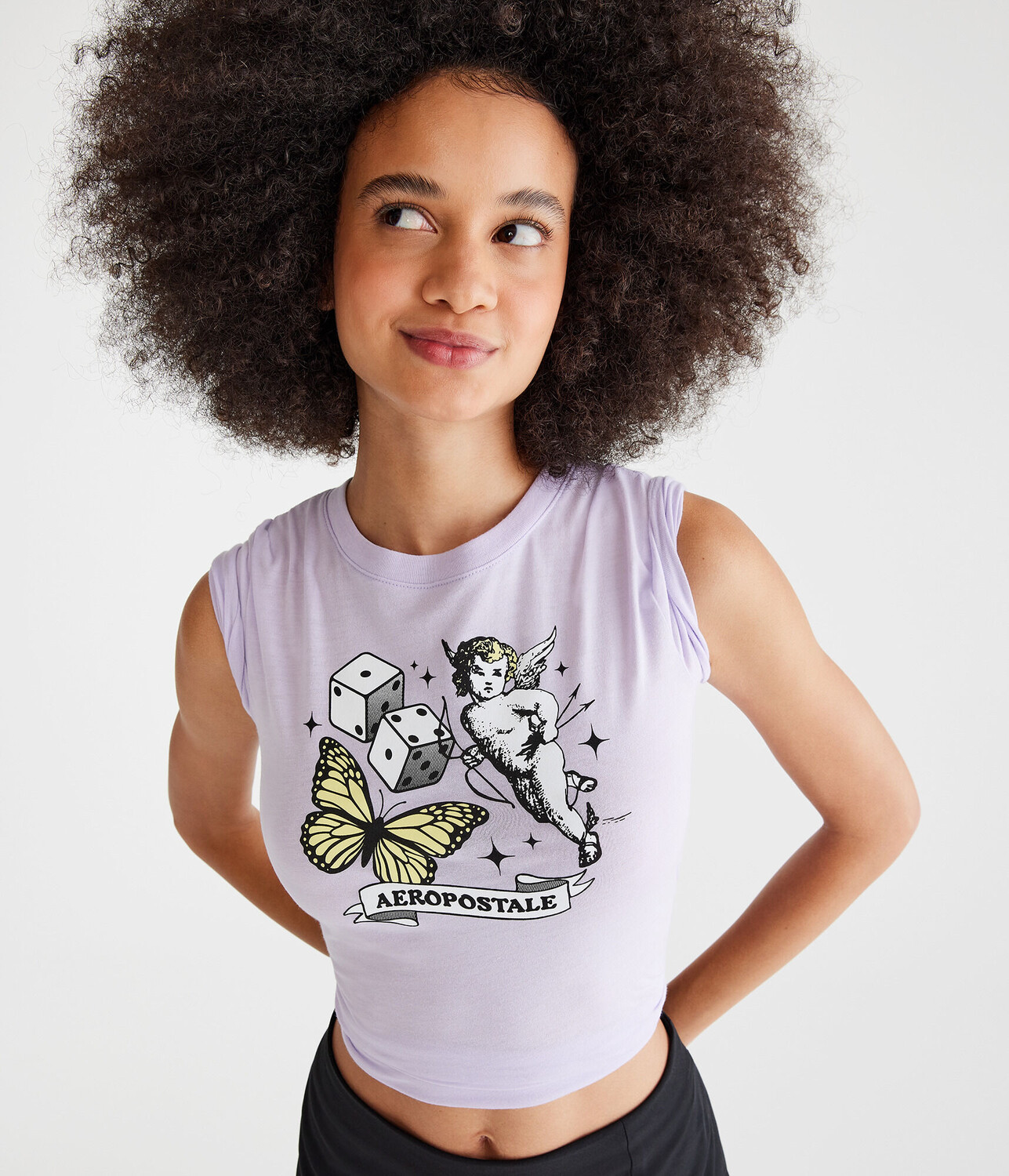 

Футболка с рисунком Cherub Dice Aeropostale, фиолетовый