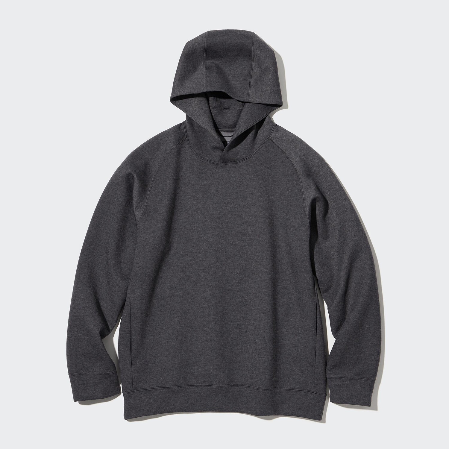 

Толстовка плюшевая Uniqlo с капюшоном , темно - серый