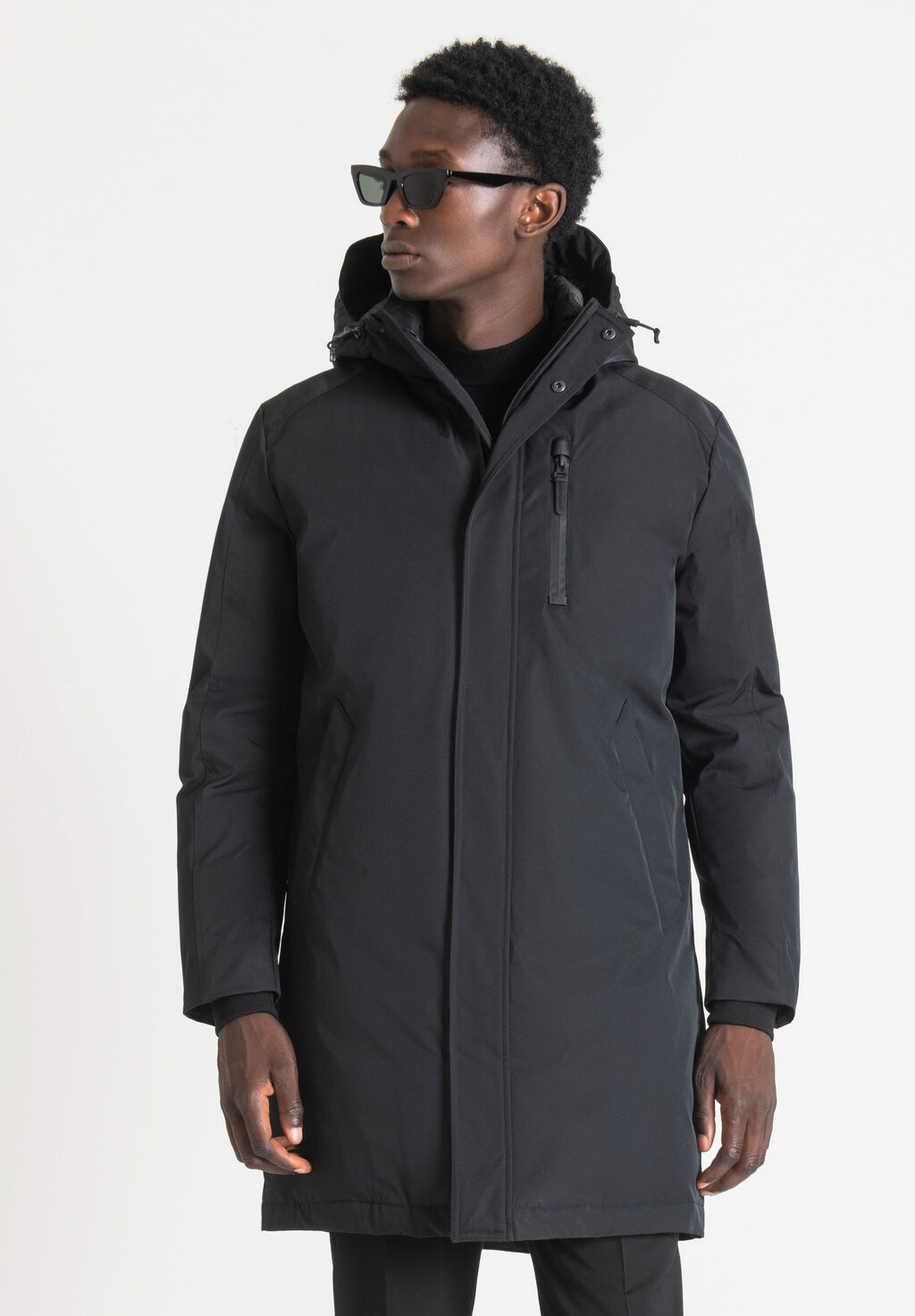 

Зимнее пальто Regular Fit С Капюшоном В Технике Antony Morato, черный