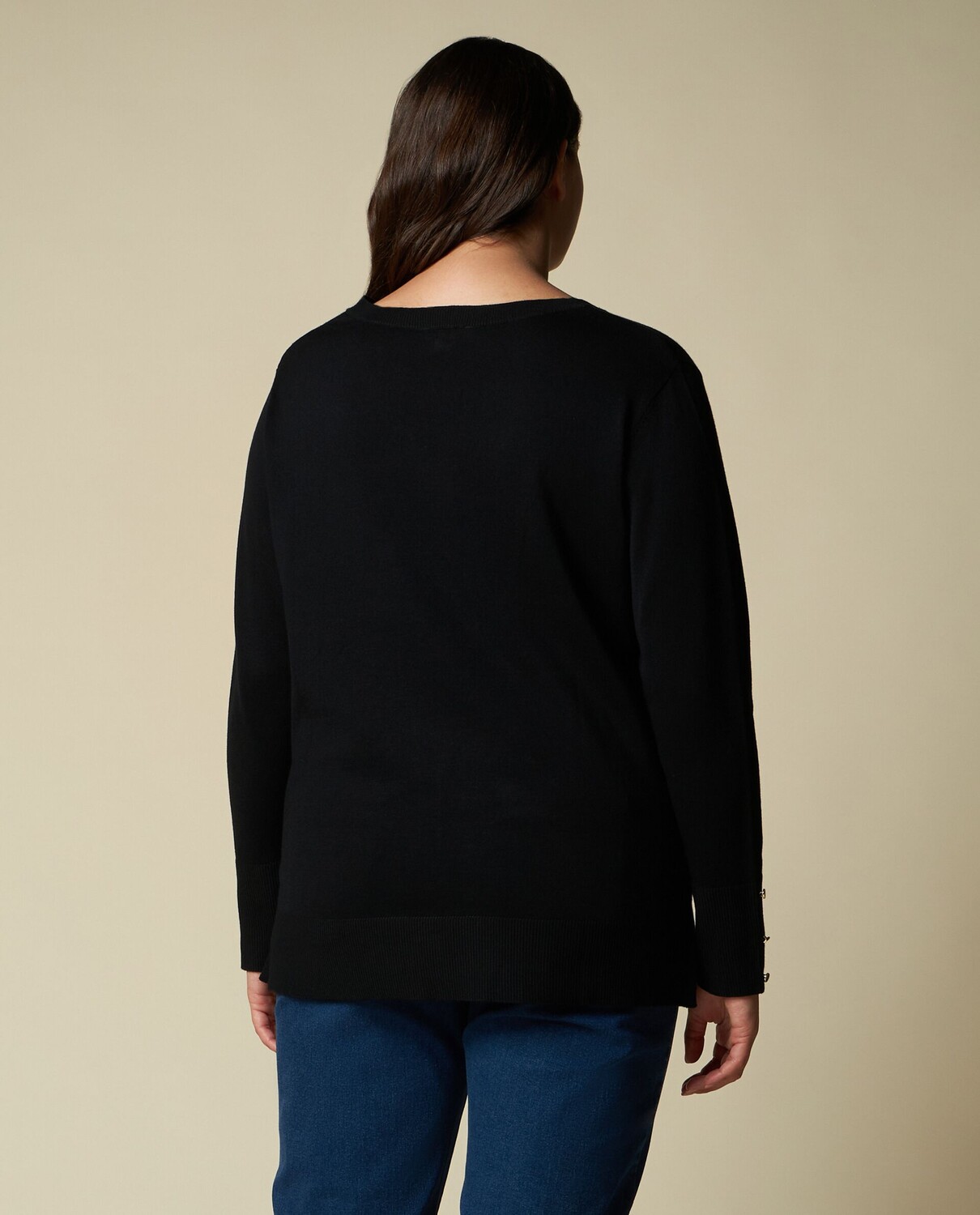 

Женский пуловер с V-образным вырезом и пышными формами Rosa Thea, фуксия розовая, Розовый