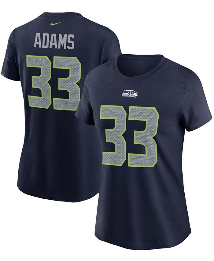 

Женская темно-синяя футболка Jamal Adams College Seattle Seahawks с именем и номером Nike, синий