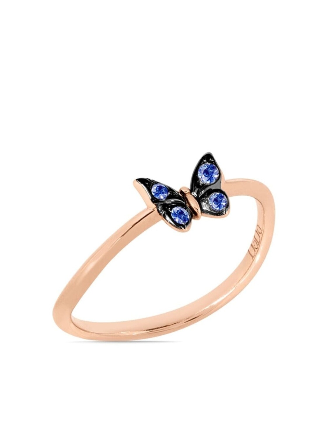 

Кольцо Butterfly из розового золота с сапфирами Dodo, розовый