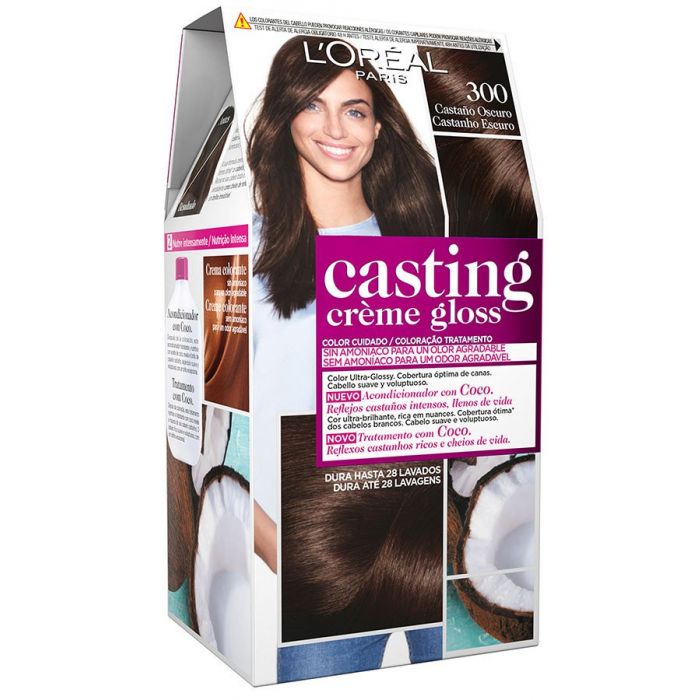 Краска для волос Casting Creme Gloss Tintes L'Oréal París, 300 Castaño Oscuro